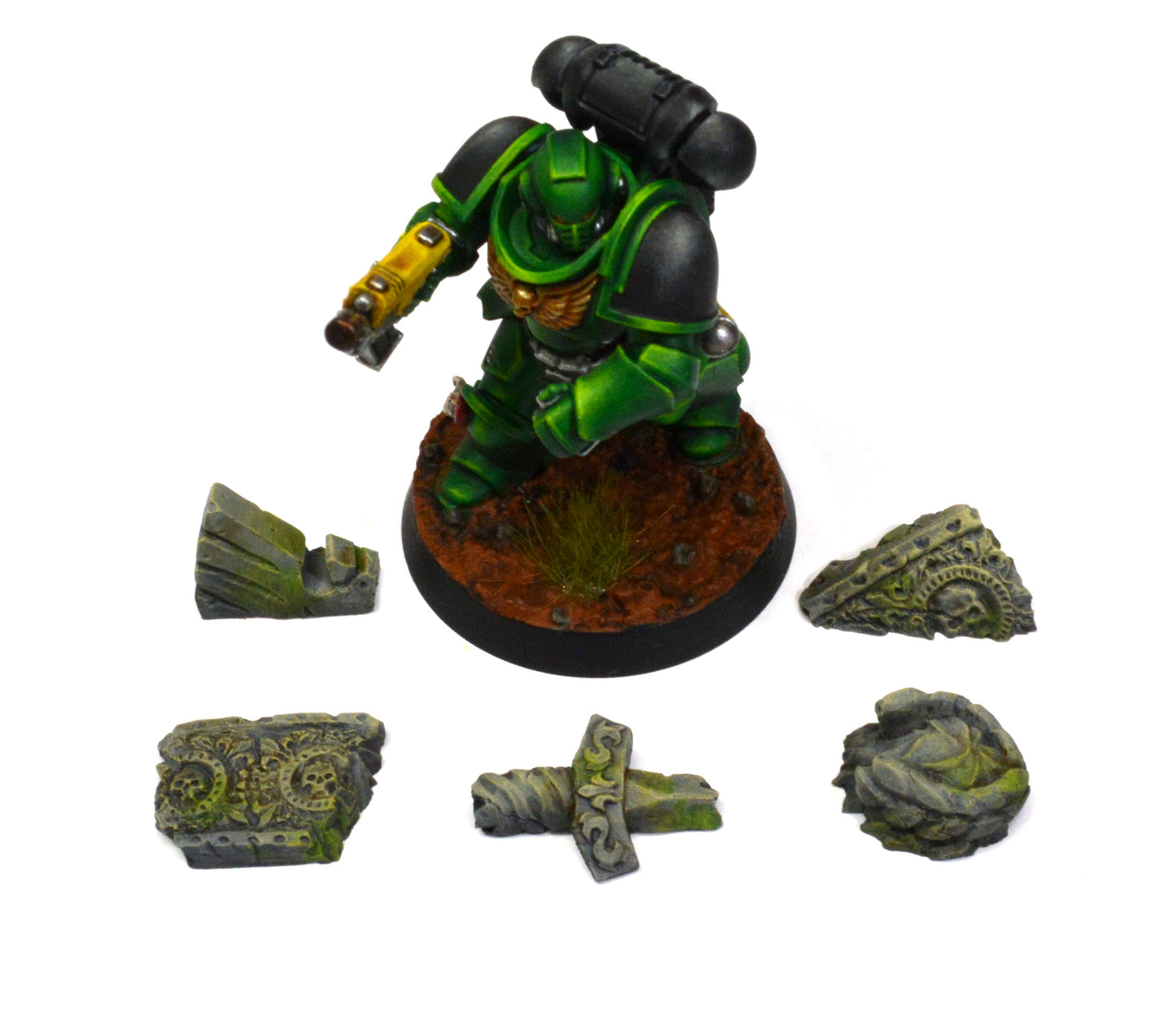 Ancient Statue Base Accessories x 5