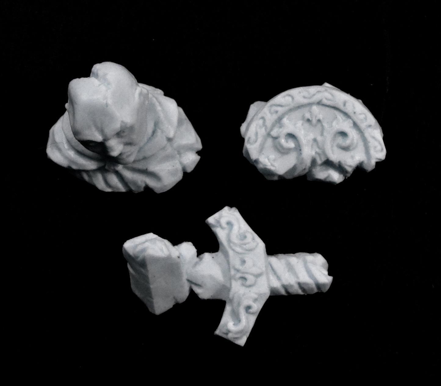 Fallen Statue Base Accessories x 3