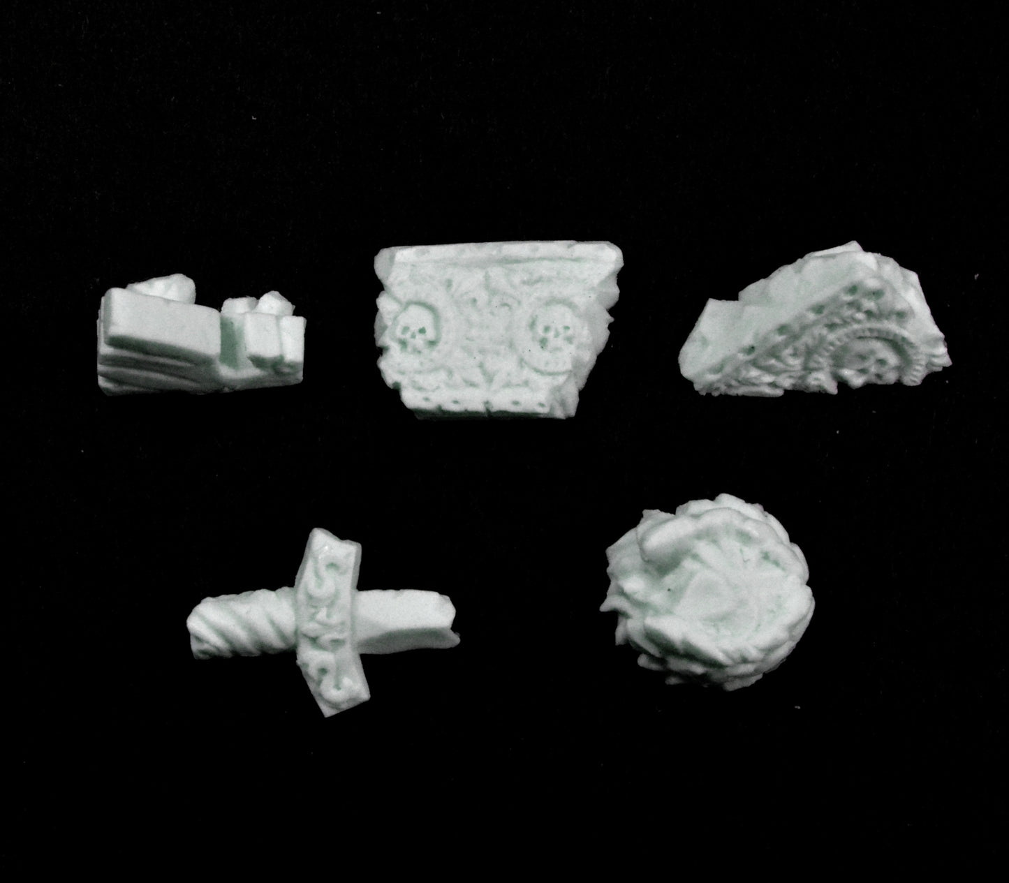 Ancient Statue Base Accessories x 5