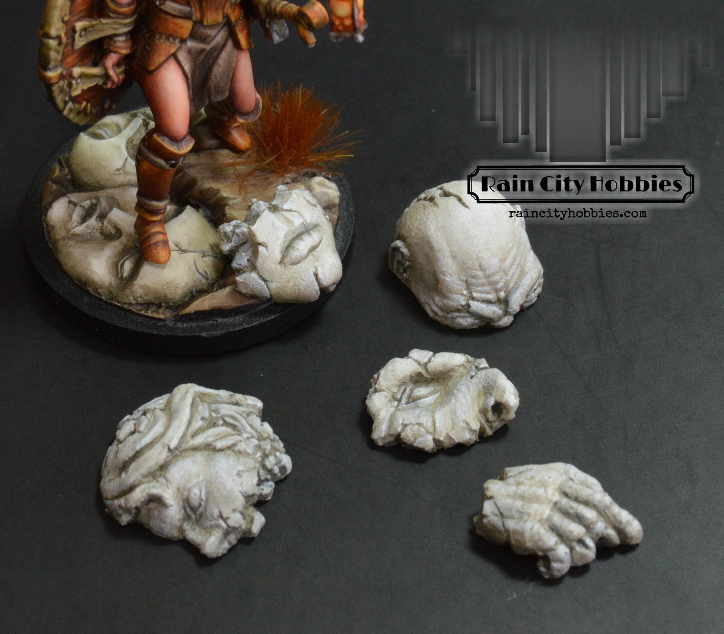 Broken Statuary Base Accessories x 5