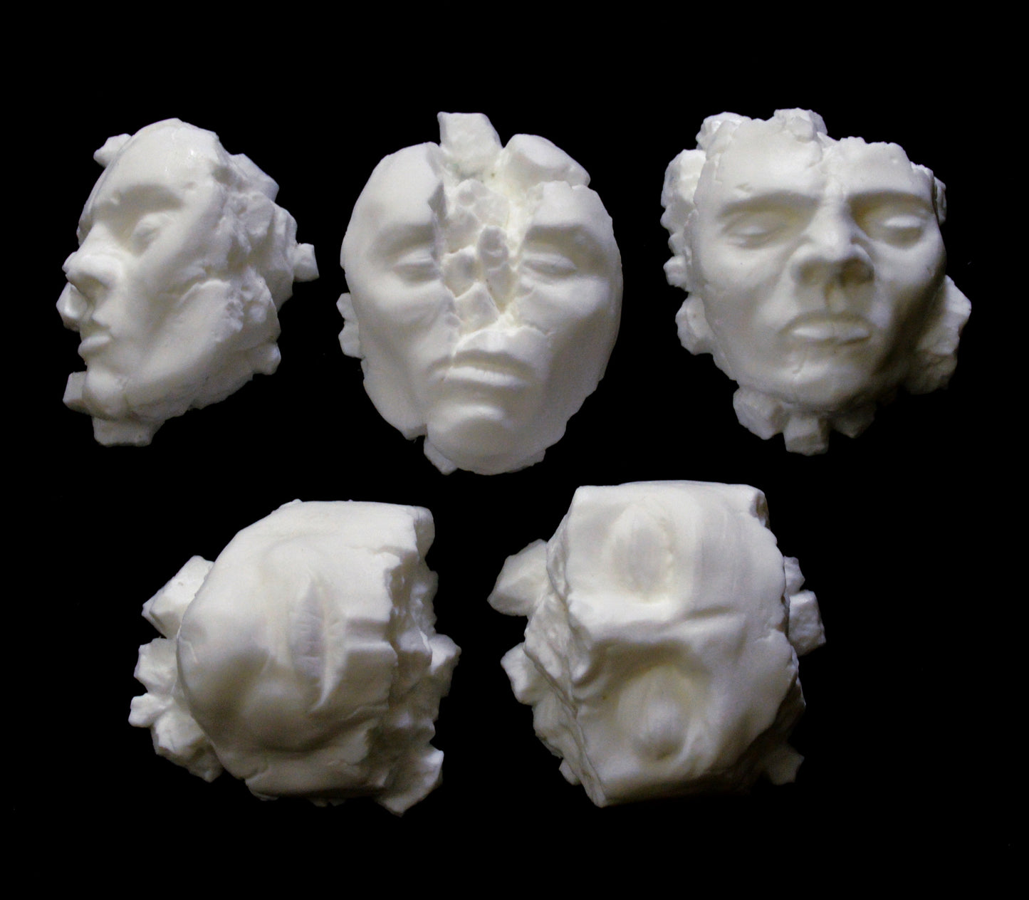 Large Broken Faces Base Accessories x 5