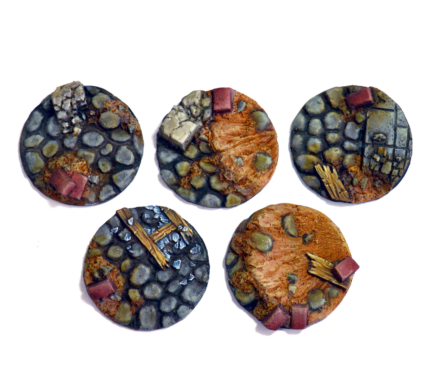 Small Blasted Cobblestone Inserts x 5