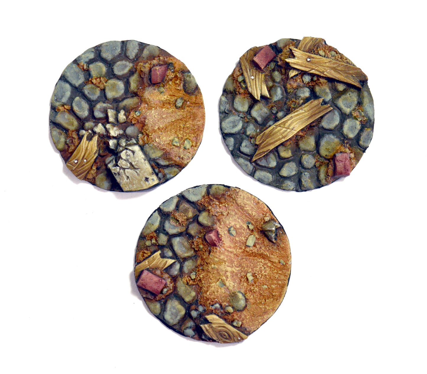 Medium Blasted Cobblestone Inserts x 3