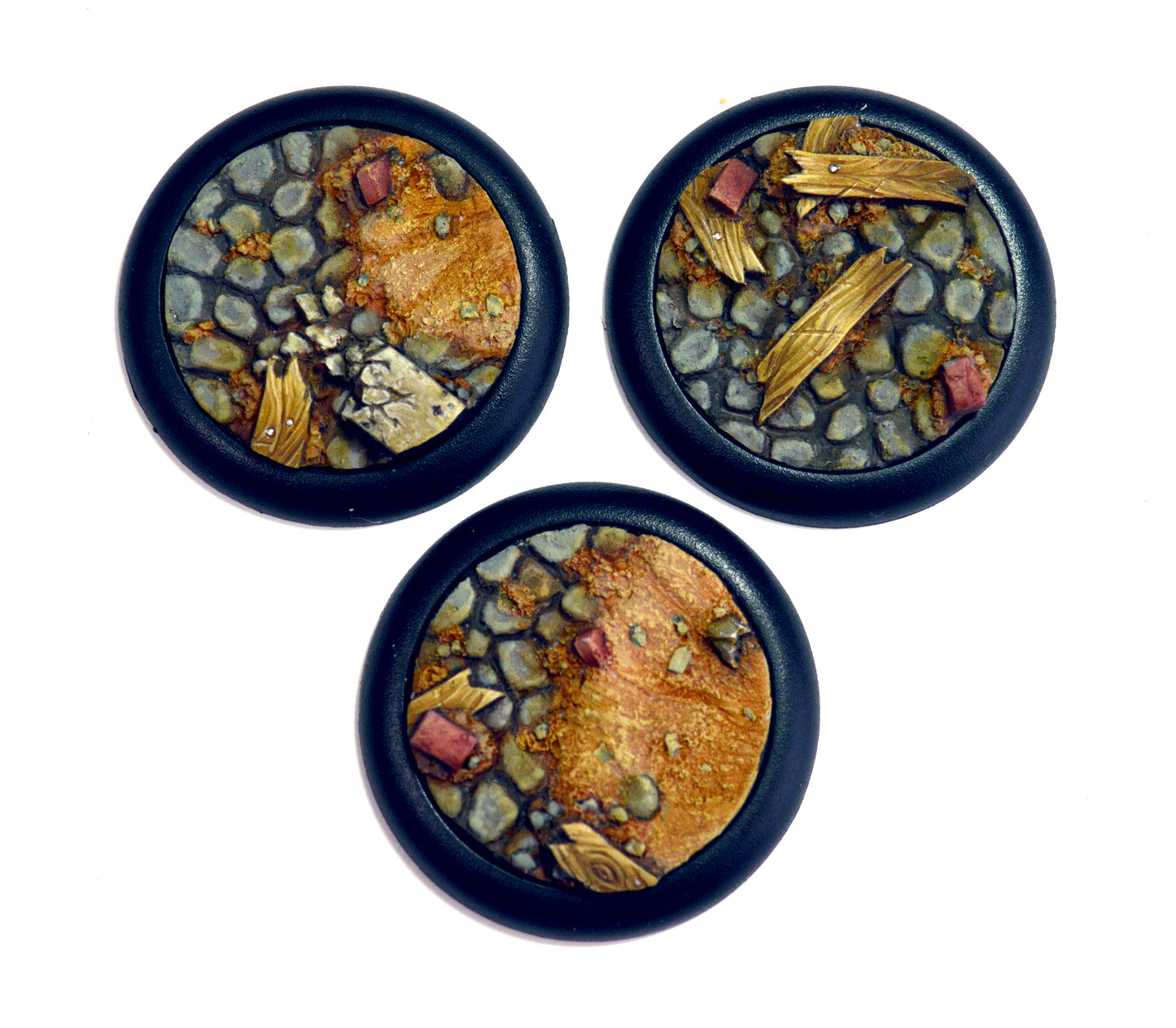 Medium Blasted Cobblestone Inserts x 3