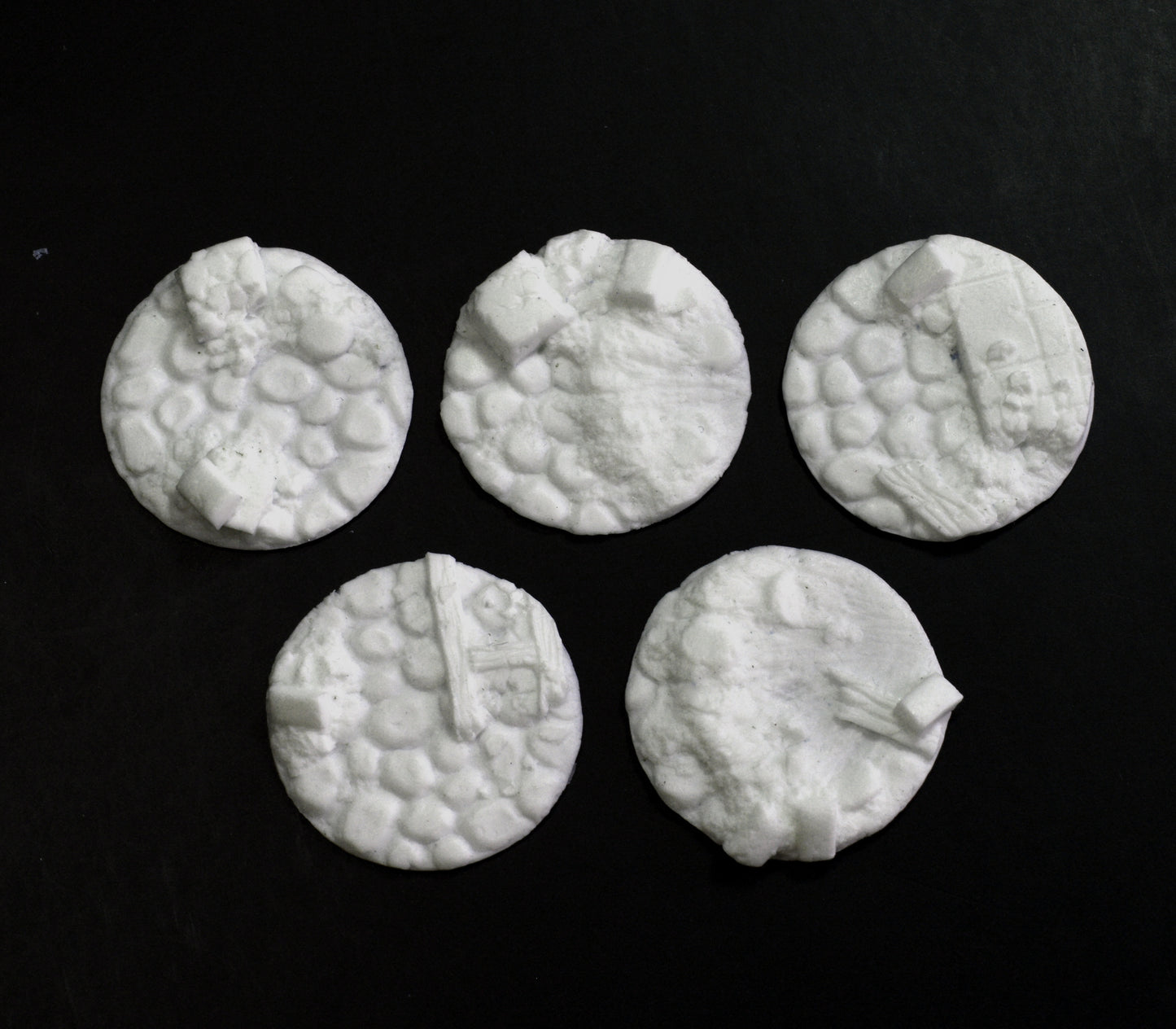 Small Blasted Cobblestone Inserts x 5