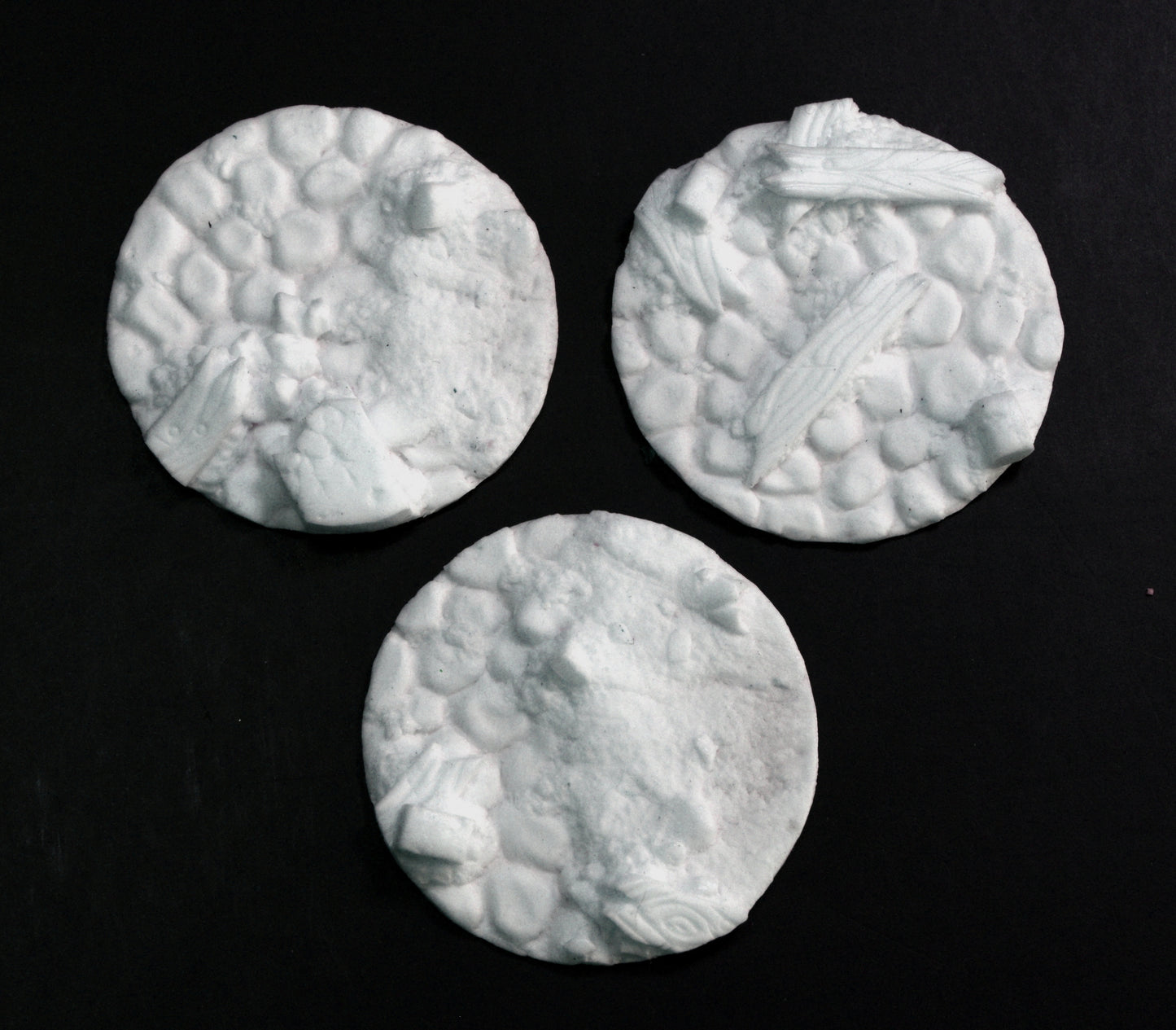 Medium Blasted Cobblestone Inserts x 3