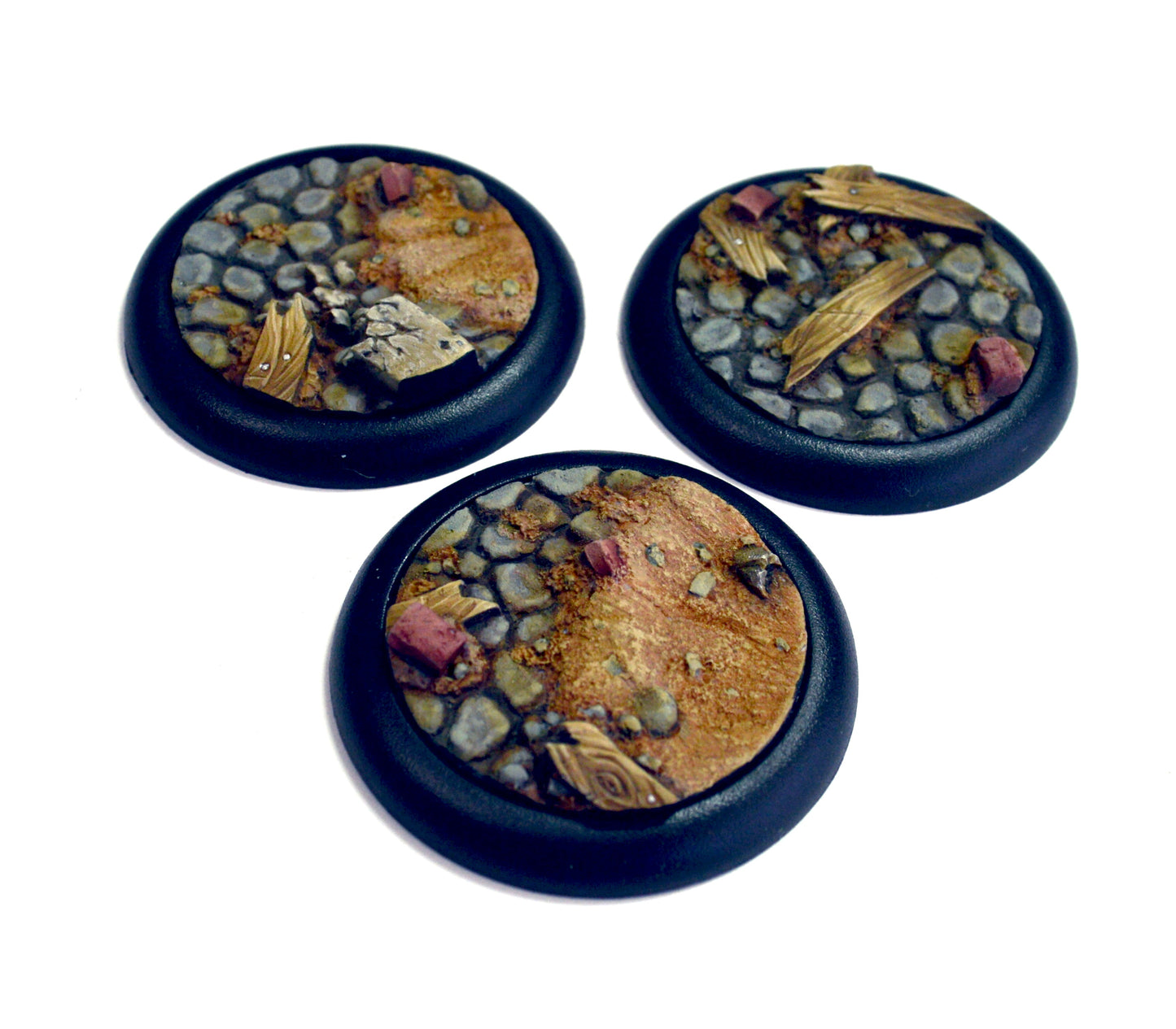 Medium Blasted Cobblestone Inserts x 3