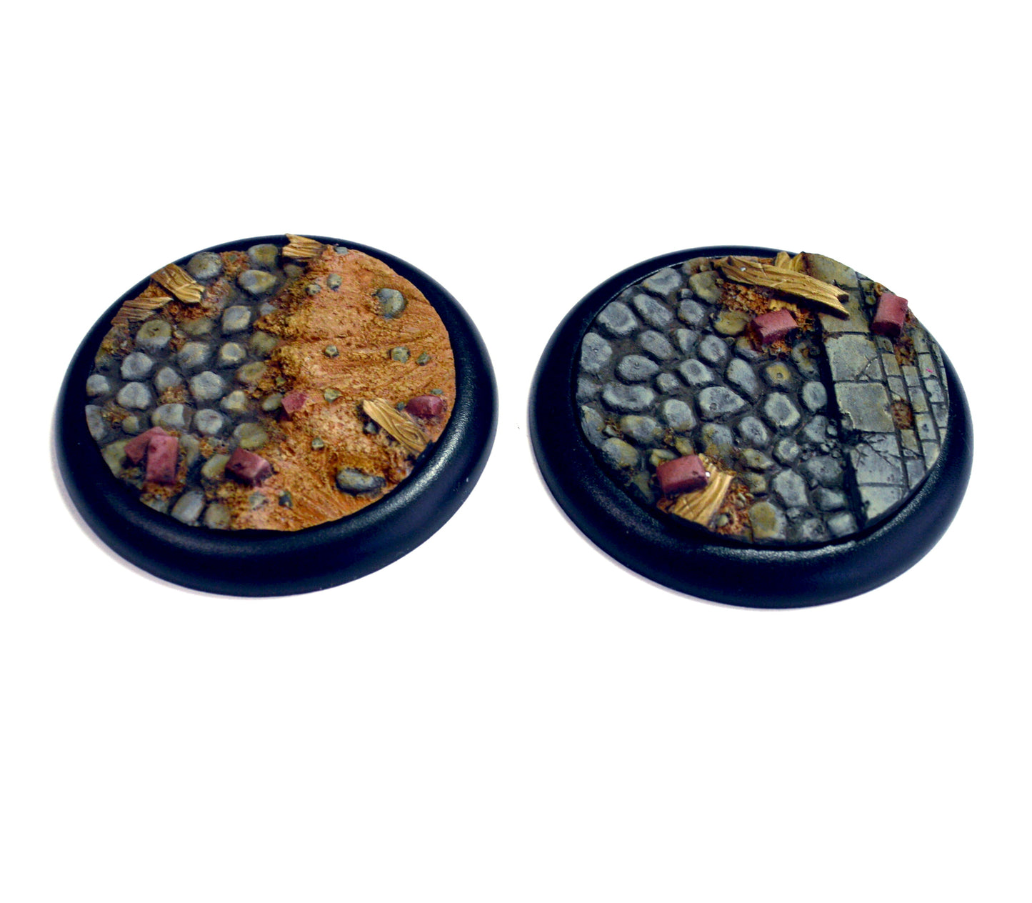 Large Blasted Cobblestone Inserts x 2