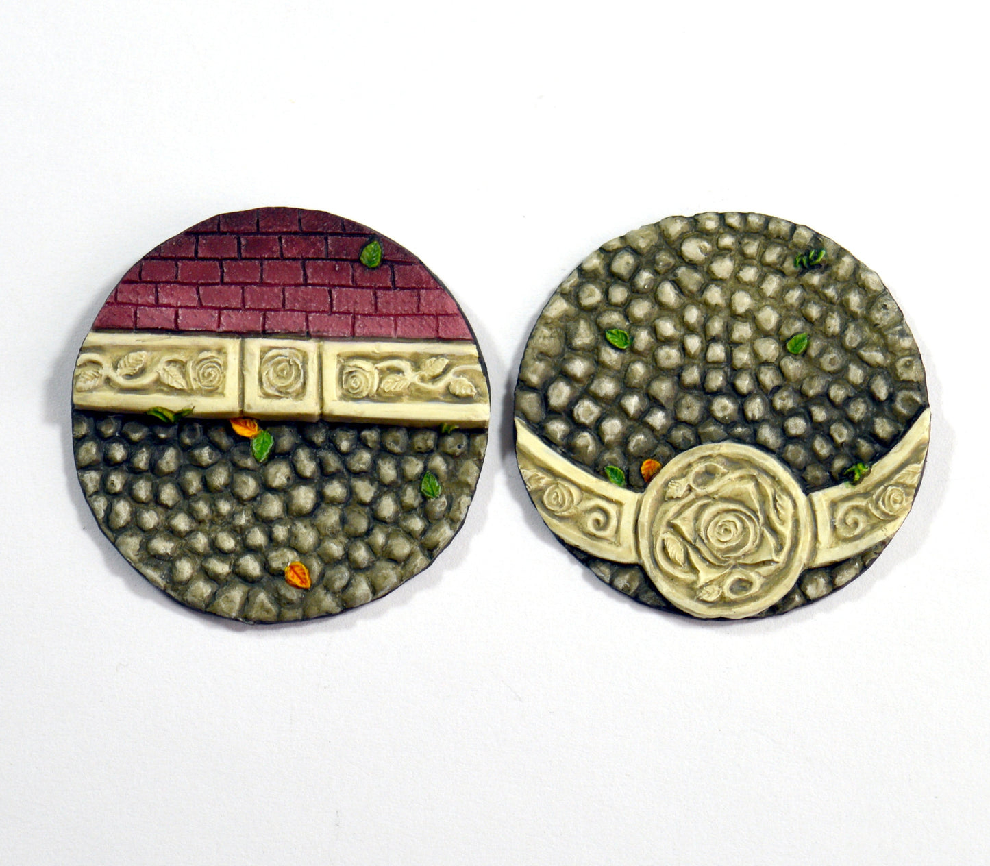 Large Ornate Cobblestone Inserts x 2