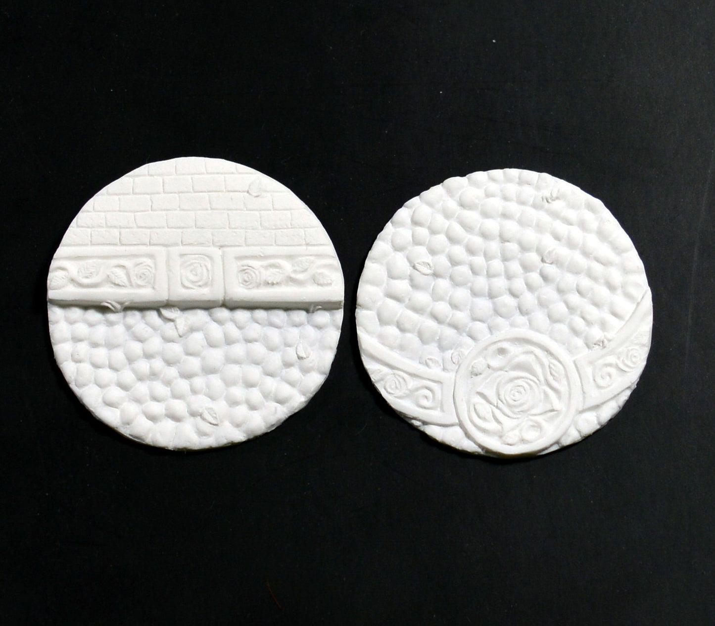 Large Ornate Cobblestone Inserts x 2