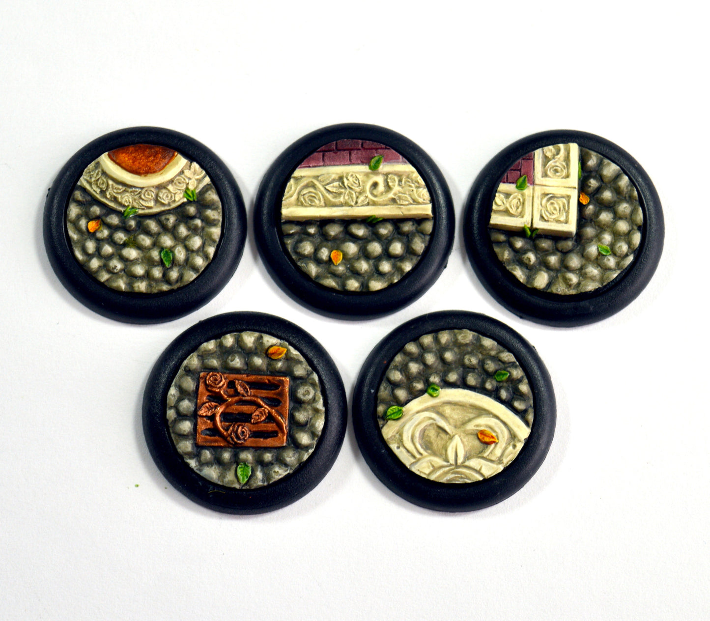 Small Ornate Cobblestone Inserts x 5